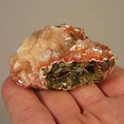 2.1" Orange HEULANDITE & STILBITE Crystal Cluster on Matrix- Maharashtra, India — photo 4