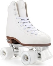 Women's Classic High-top Roller Skates PU Leather Double-row Four-Wheel