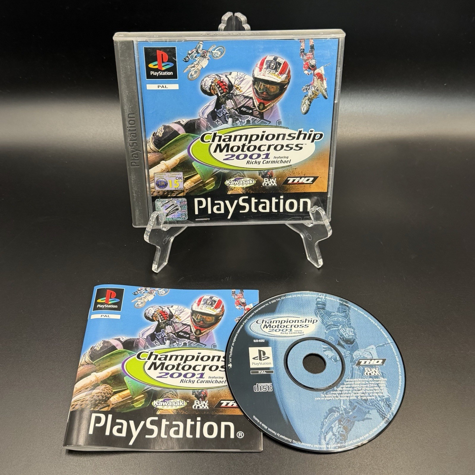 Championship Motocross 2001 (PAL, 2000) Sony Playstation 1 Game Boxed inc Manual