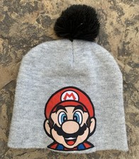 Nintendo Mario Stocking Winter Beanie Hat. Youth One Size. Used