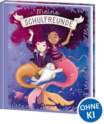 Meine Schulfreunde (Meermädchen) Freundebuch für die Grundschule - Geschenk z...