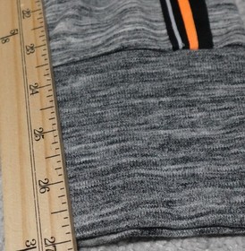 Victoria's Secret PINK Jogger Pants Women's Small Heather Gray Orange Stripes