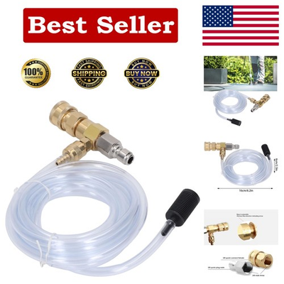 #ad Adjustable Chemical Injector Kit with 9.8ft Tube for 5000PSI Pressure Washers $60.95