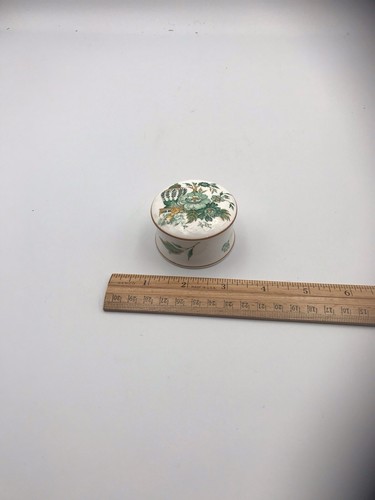 Vintage Staffordshire England Trinket Box Fine Bone China