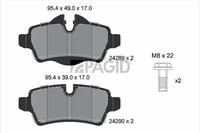 Bremsbelagsatz Scheibenbremse Pagid T1738N FüR Mini R56 Clubman R55 R57 R58 R59
