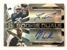 2015 Panini Spectra #239 Ronald Darby PJ Williams Rookie Dual Auto /199