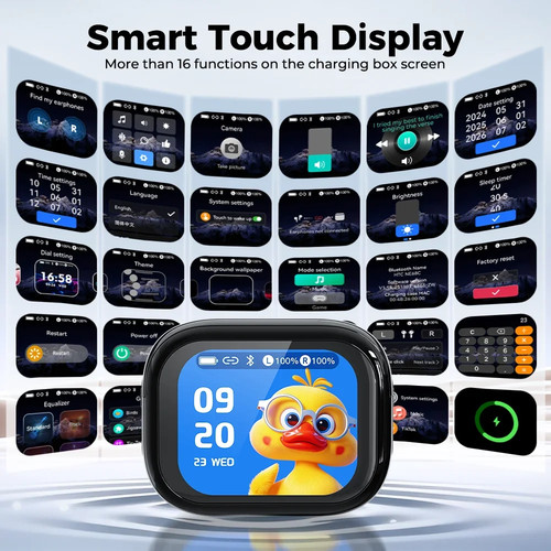 HTC NE68 Auricolari Bluetooth Traduttore Cuffie con display nuovo modello 2026 - Afbeelding 3 van 10