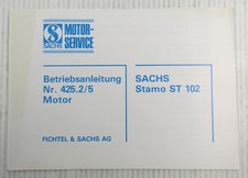 Sachs Stamo ST102 ST 102 Motor Betriebsanleitung Bedienungsanleitung