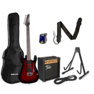 Ibanez GRX70QA-TRB + MA15 - E-Gitarren Anfänger Set