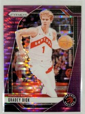 2024-25 Panini Prizm - Gradey Dick #205 Purple Pulsar Prizm /35 TRUE SSP! 