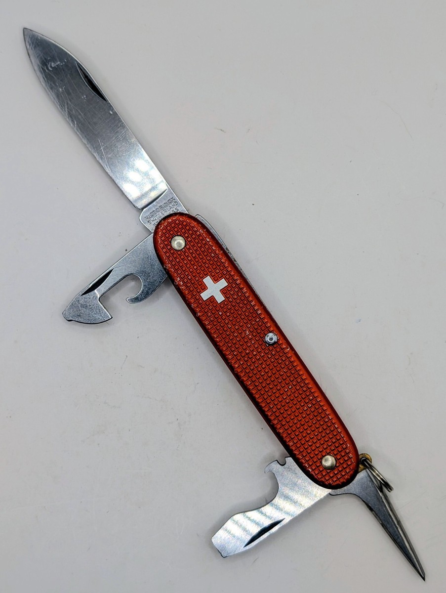 Victorinox RED Alox OLD CROSS Swiss Army Knife Vintage White Cross