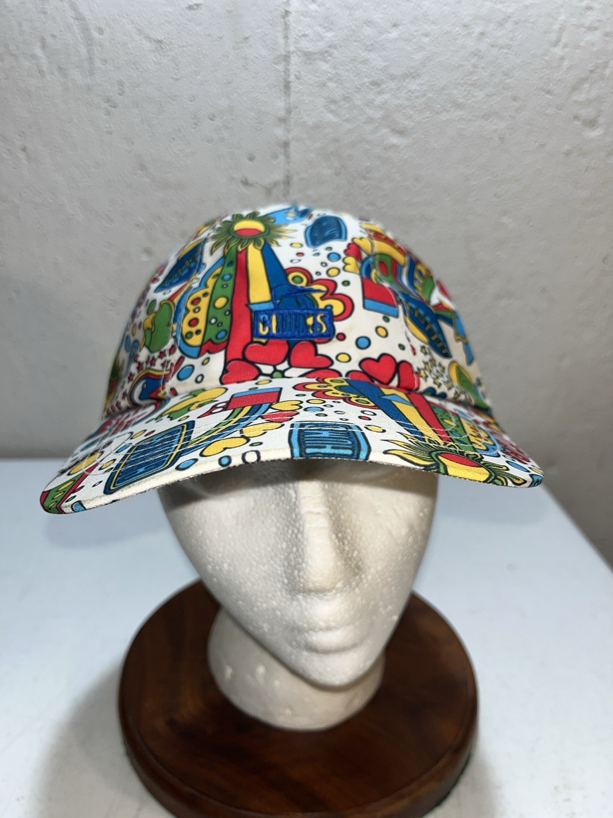 CHUMS Gortex Strapback Hat Cap Peace Love Print D… - image 4