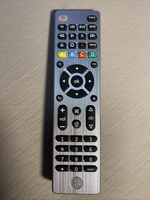 GE UltraPro Universal Remote Control for 4 Devices Model 33709