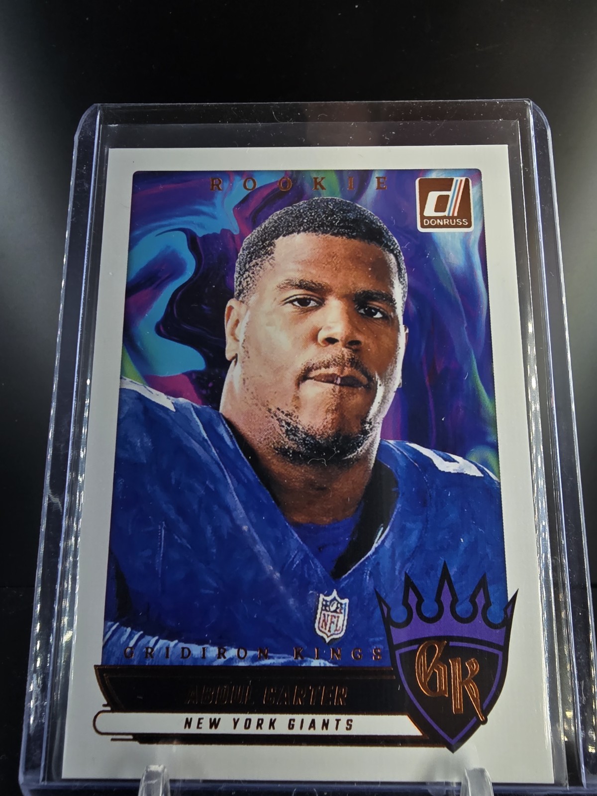 1104019 - 2025 Donruss #RGK-ACR Rookie Gridiron Kings Abdul Carter Giants RC