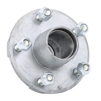 5 on 4.5 Inch Galvanized Trailer Hub Replacement for 1 Inch 2000 lbs Spindle