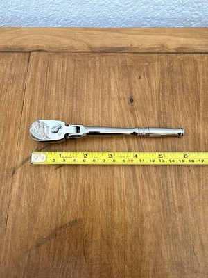 Snap-On Tools USA TF72 1/4'' Drive Chrome Standard Handle Flex Head Ratchet NEW