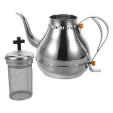  Gooseneck Kettle Stainless Steel Tea Pot Home Vintage Teapot Metal Water