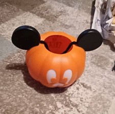 Disney Mickey Mouse Light Up Pumpkin Bucket Disney Parks Halloween