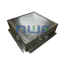 12"X12" Insulated Return Air Box Register Boot R6 4" Tall