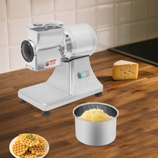 Commercial Electric Cheese Slicer Shredder with Stainless Steel Bucket