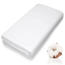 Cotton Fabric: 63 inch x 5 Yards Unbleached Muslin Linen Fabric Perfect for S...