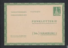 Berlin:  Ganzsache FP 5 Funklotteriekarte ** grünrandig Top Qualität ungelaufen