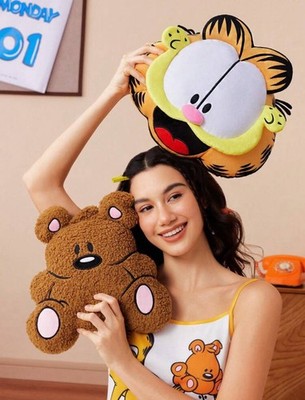 New 12  Plush GARFIELD The Cat POOKIE Bear PILLOW 80 s Cartoon Teddy Bear