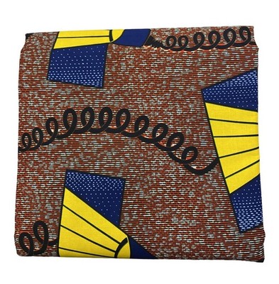 Afrikanischer Wachsdruck Ankara Stoff volle 6 Yards Kleid/Rock/Handwerk 100 % Baumwolle Neu!