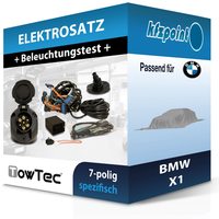 Towtec E-Satz 7Polig Fahrzeugspezifisch Passend FüR Bmw X1 Incl. Manual