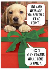 Funny Dog Christmas Card for Women, Men, Coworkers, Friends Family - counti...