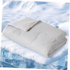 Cooling Blanket for Large Dogs - Washable Dog Cooling Mat for L 40x50" Grey