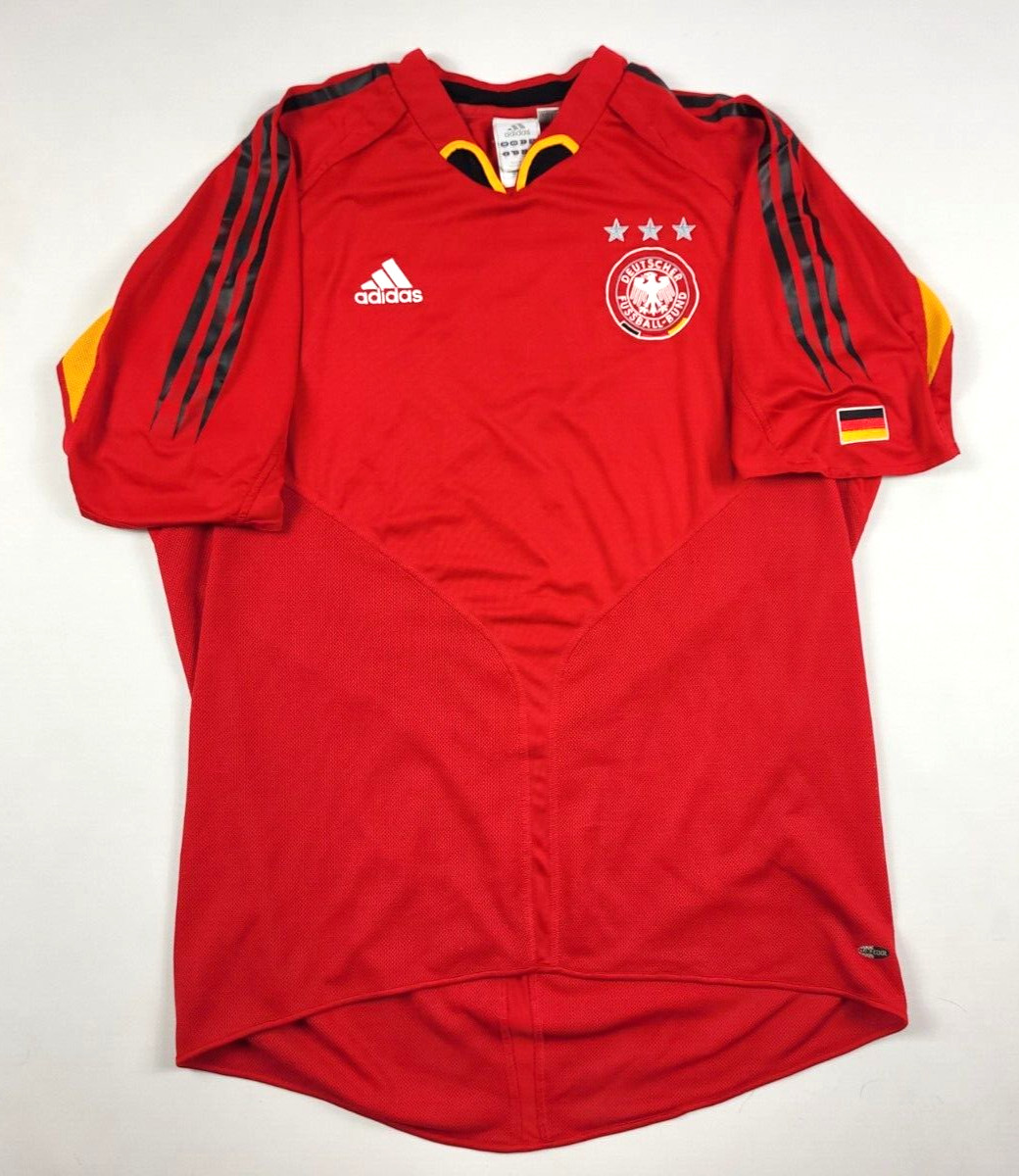 vintage adidas polo shirt Germany jersey Deutschland originals firebird XL