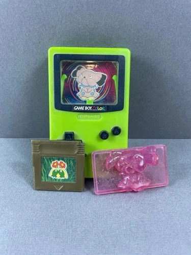 Pokemon Burger King Gameboy Color Vintage Green Snubbull Toy Exclusive Rare