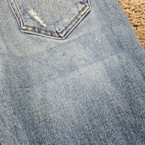 Hidden Jeans Women 27 Straight High Rise Light Wash Frayed Denim Stretch 25x28 - Picture 10 of 13