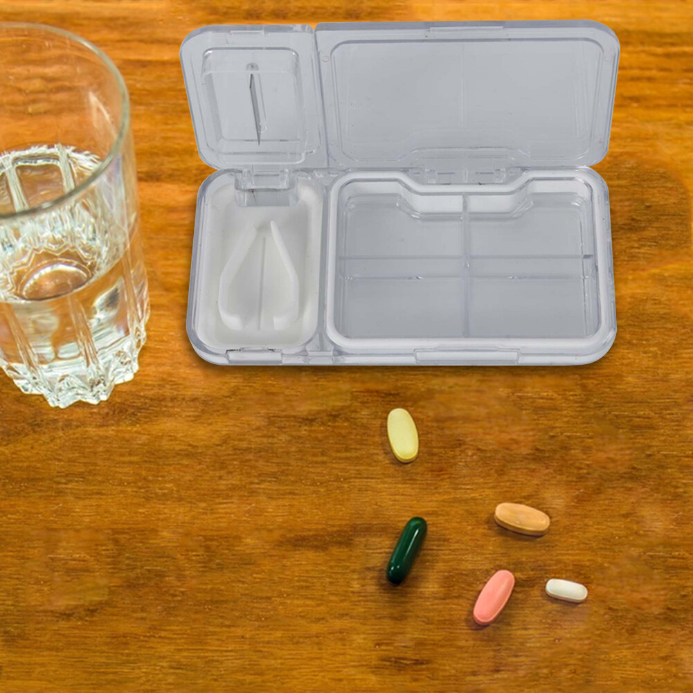  Pill Cutter Box Portable Tablet Splitters Medicine Splitter Divider