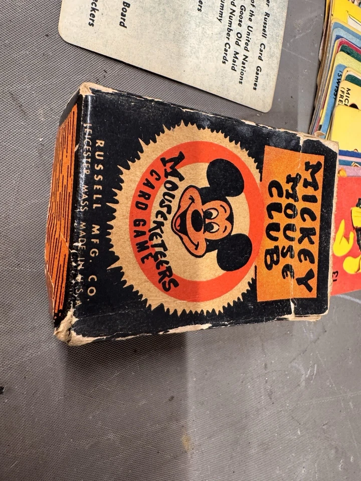 Juego de cartas Walt Disney Mickey Mouse Club Mouseketeer 1955 serie II Foto 2 de 4