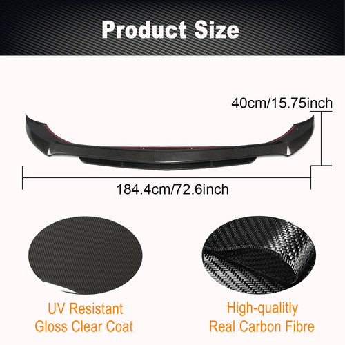 Alerón delantero de carbono labio delantero se adapta a Mercedes X253 GLC250 GLC43 2015-19 - Imagen 6 de 11