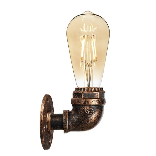 Lámpara de pared vintage E27 lámpara de pared retro lámpara de pared antigua tubo de agua - Imagen 11 de 13