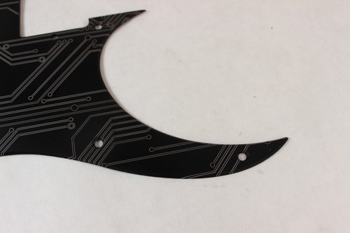 Golpeador de aluminio anodizado circuito negro mate se adapta a Ibanez RG550 Jem RG HSH - Imagen 4 de 10