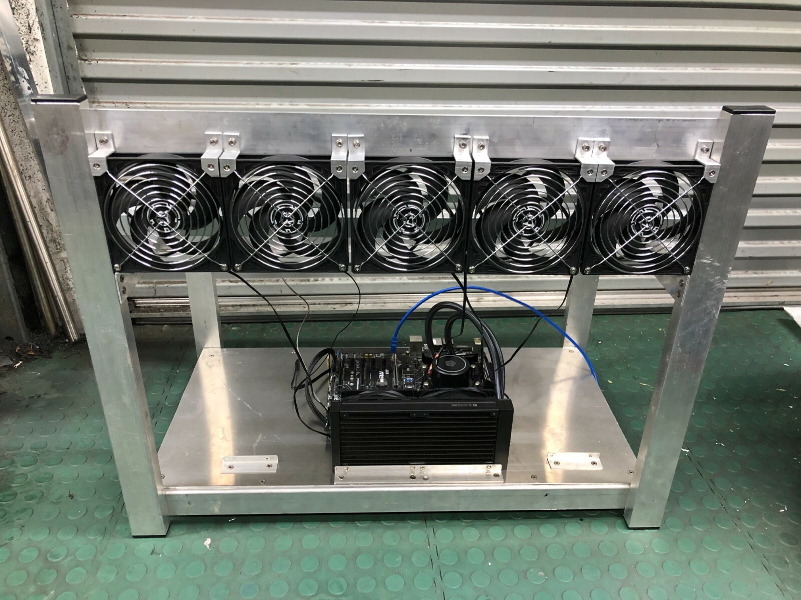 Crypto currency mining rig frame and hardware ETHEREUM ...