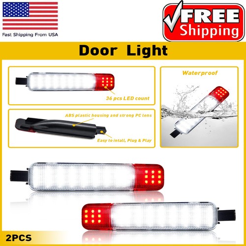 LED Interior Panel Door Courtesy Light White Red For Chevrolet C/K 1500 2500 - Picture 11 of 13