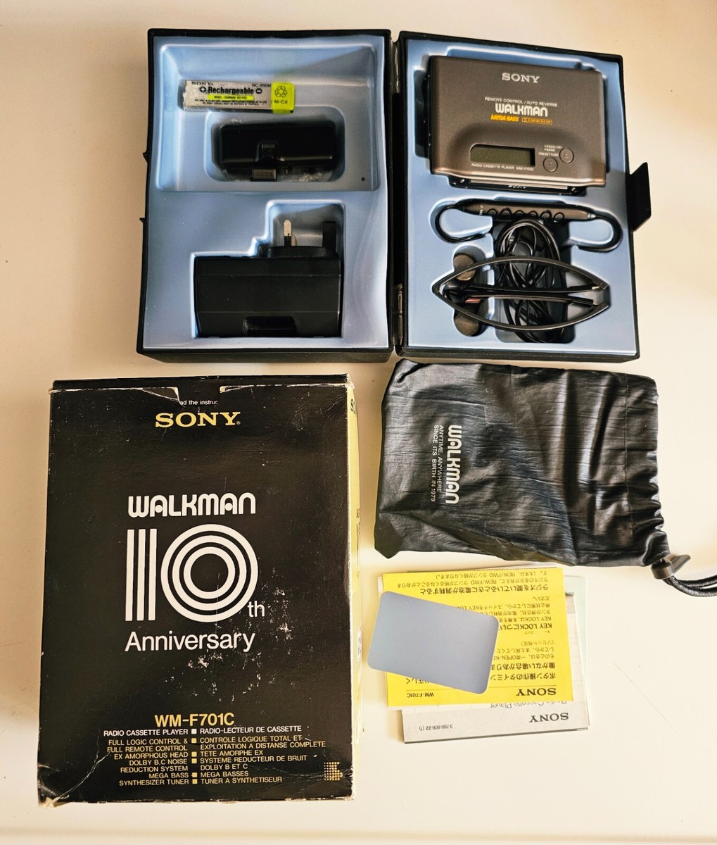 Sony Walkman WM-F701C Titanium Radio Cassette Dolby B+C Remote