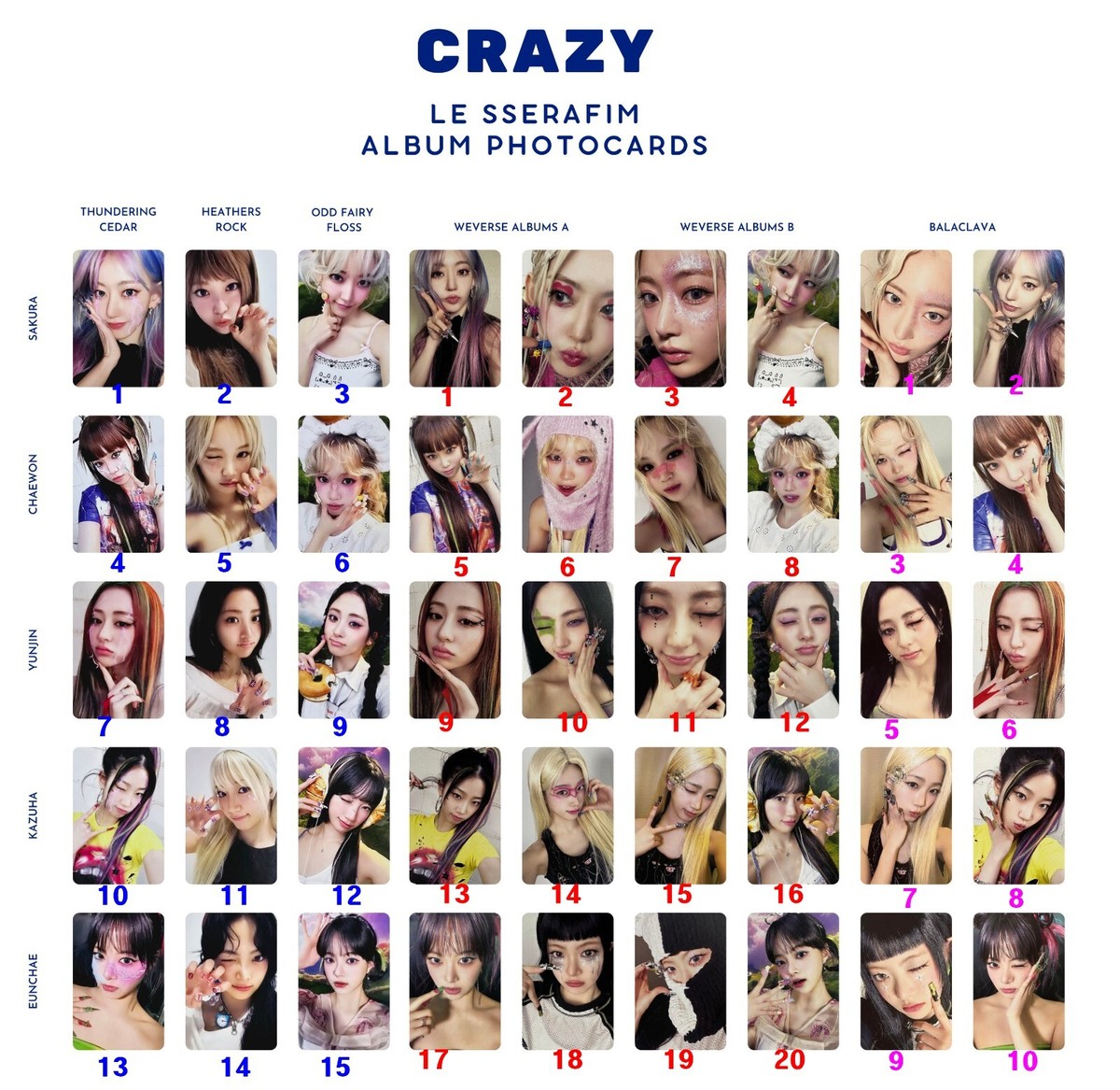 LE SSERAFIM- CRAZY Album Official Book/ Weverse/ BALACLAVA