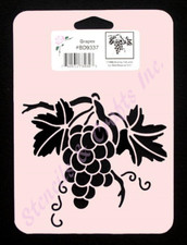 GRAPES STENCIL FRUIT TEMPLATE PAINT COLOR PATTERN CRAFT ART NEW BY STENSOURCE