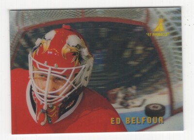 1996-97 PINNACLE McDONALD'S 3D CAGED ICE BREAKERS ED BELFOUR BLACKHAWKS #MCD 37
