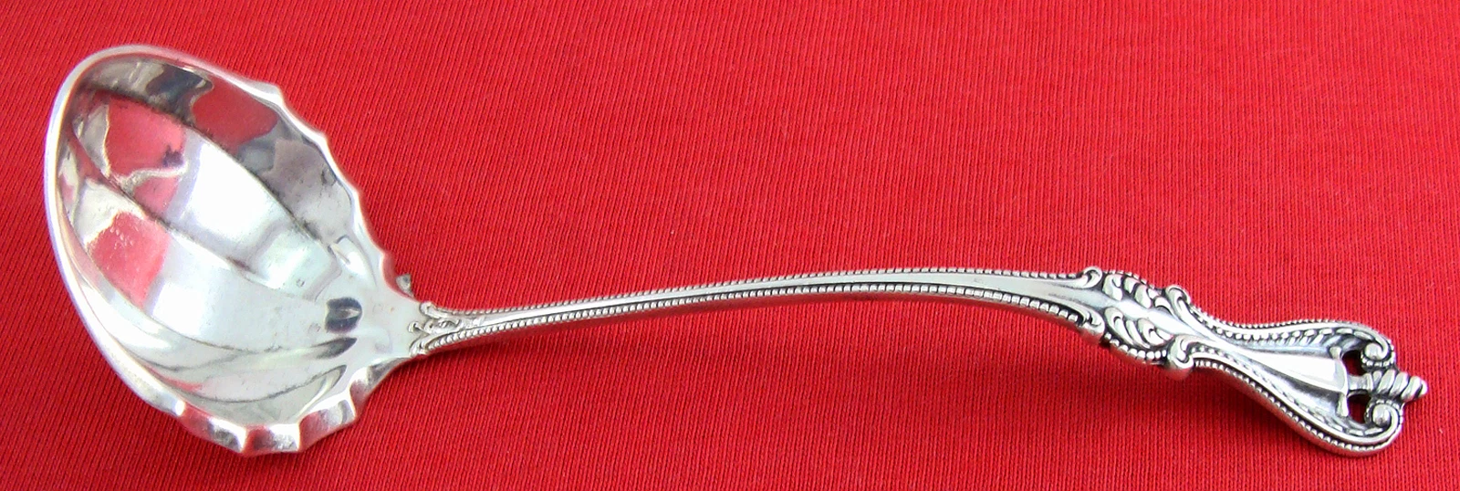 OLD COLONIAL By Towel Sterling Silver SAUCE or CREAM LADLE Gold Washed Bowl, 6"