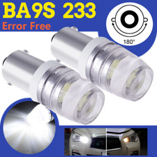 2 Pcs H10W 12V 10W LED Minature Fog Light Tail Bulb Car Bulbs BA9s R470 Canbus