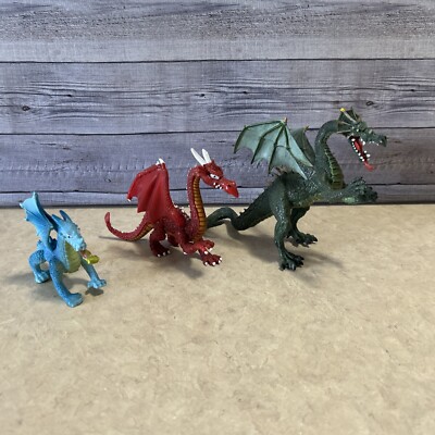 Lot of Mythical Creatures Dragon Sea Monster Figures Schleich Safari Ltd Plastoy