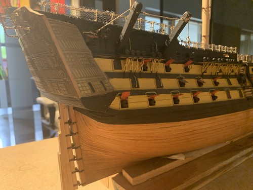 HMS VICTORY - Nave Statica Montata Veliero Da Collezione Scala 1:98 - 1100 Cm - Foto 7 di 13