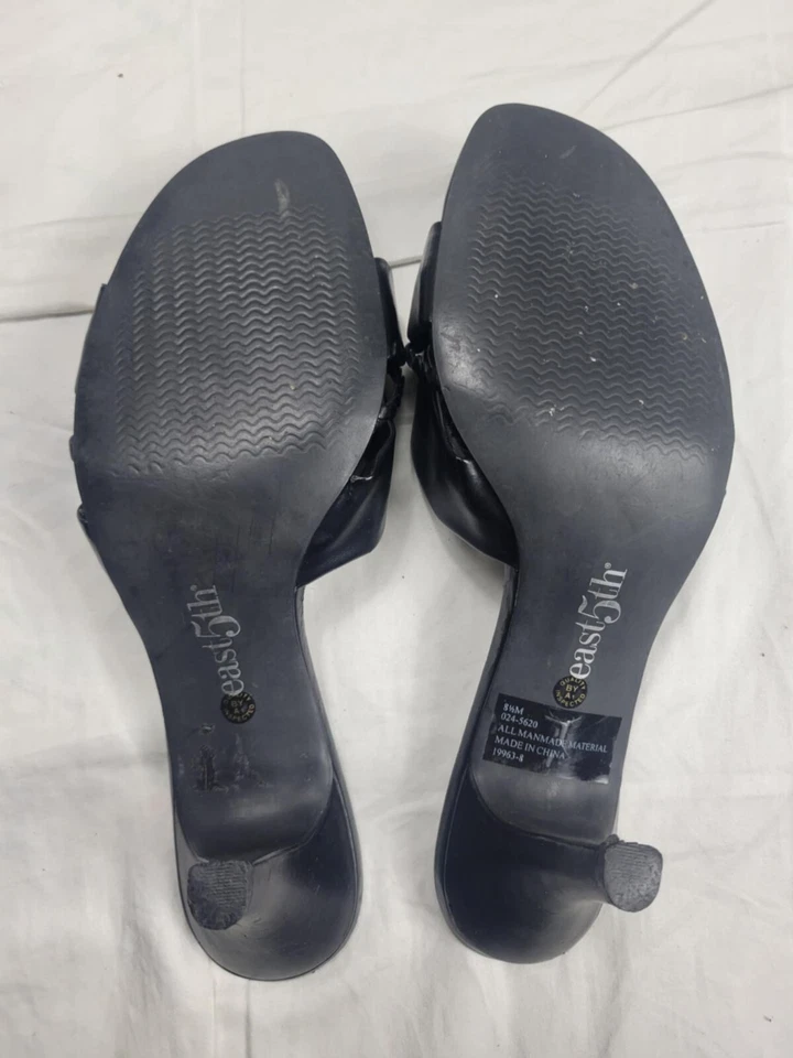 East 5th Women's Sandal Shoes Size 8.5M Black Low Heel - Image 2 of 4